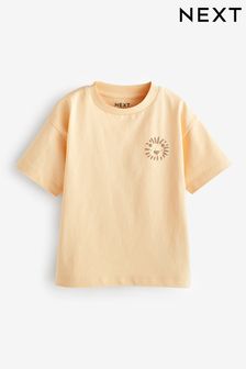 Buttermilch-Gelb - Schlichtes T-Shirt mit kurzen Ärmeln (3 Monate bis 7 Jahre) (619076) | 5 € - 9 €
