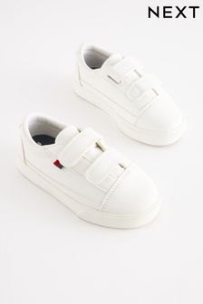 White Standard Fit (F) Strap Touch Fastening Shoes (619138) | INR 1,544 - INR 1,874