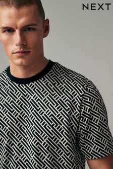 Negro/Blanco - Geo Pattern T-shirt (619227) | 32 €