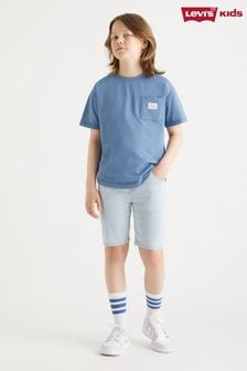Levi's® Blue Relaxed T-Shirt With Logo Pocket Detail (619264) | $40 - $41