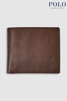 Hnědá - Kožená peněženka Polo Ralph Lauren (620385) | 2 125 Kč