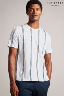 Ted Baker Blue Amson Short Sleeve Regular Striped T-Shirt (620745) | €27