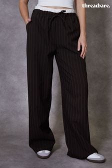 Коричневый - Threadbare широкие брюки-боксеры с поясом (620851) | €55