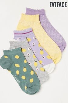 Fatface Green Trainer Socks 5 Pack (621015) | 27 €