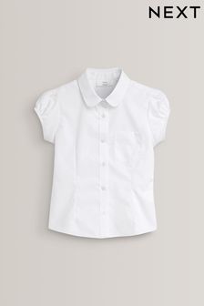 Белый - Школьная блузка с пышными рукавами (3-16 лет) (621028) | 3 350 тг - 6 700 тг