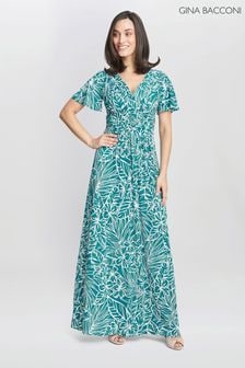 Gina Bacconi Green Fatima Jersey Maxi Dress (621330) | €98