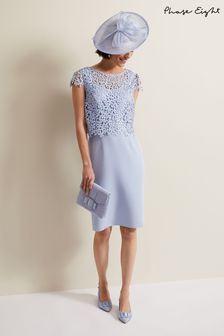 Phase Eight Blue Daisy Lace Double Layer Dress (621972) | €216