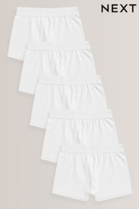 أبيض - حزمة من 5 ملابس داخلية (2-16 سنة) (622388) | 70 ر.ق - 93 ر.ق
