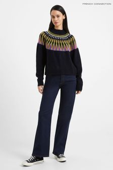 French Connection Jolee Cotton Fairisle Pattern Jumper (622527) | €43.50