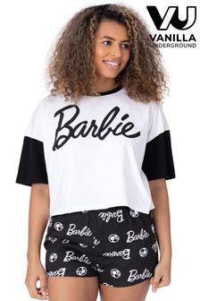 Vanilla Underground Black Ladies Barbie Print Licensing Short Pyjamas (622625) | SGD 48