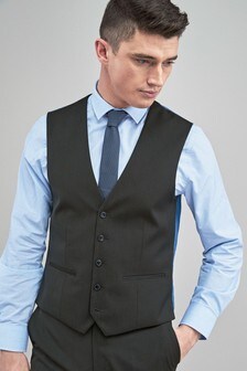 Charcoal Grey Stretch Tonic Suit: Waistcoat (622708) | 13 €