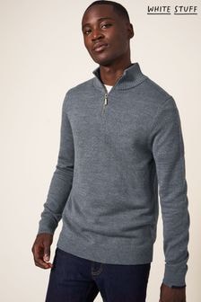 White Stuff Grey Newport Merino Funnel Jumper (622982) | $120