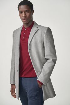 Light Grey Epsom Coat (623408) | CA$186