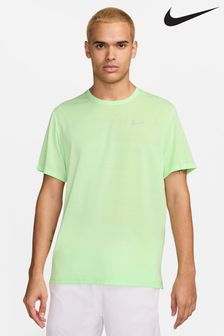 Nike Light Green Dri-FIT Miler Breathe Running T-Shirt (623499) | €48