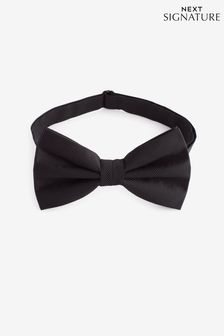 Black Signature Twill Silk Bow Tie (623576) | INR 1,772