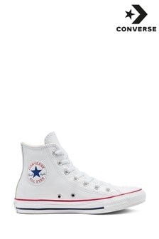 Converse White Leather High Trainers (623657) | €100