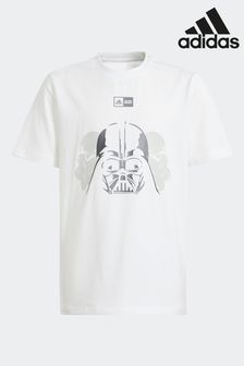 adidas White Sportswear X Star Wars Graphic T-Shirt (623696) | kr325