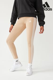 adidas Brown Sportswear 3 Stripes Leggings (624109) | 114 QAR