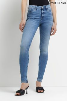 River Island Blue Molly Mid Rise Skinny Jean (624115) | €21