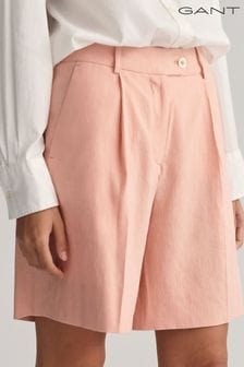 GANT Light Orange Stretch Long Linen Shorts (624119) | 107 €
