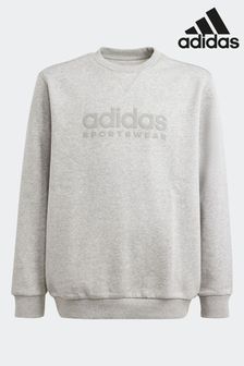 אפור - Adidas Kids Sportswear All Szn Graphic Sweatshirt (624433) | ‏166 ‏₪