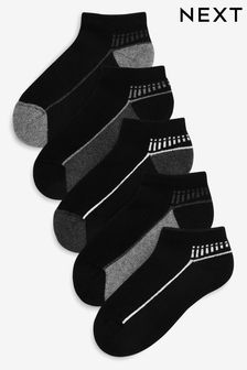 Monochrome 5 Pack Cushioned Footbed Sports Trainer Socks (624660) | 9 € - 12 €