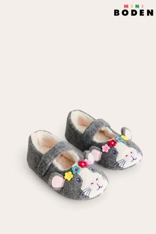 Boden Grey Guinea Pig Slippers (625352) | €24 - €26