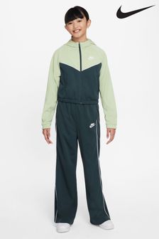 Nike Green Zip Through Wide Leg Tracksuit (625541) | €31