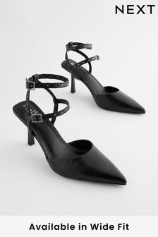 Black Forever Comfort® Point Toe Mary Jane Heel Shoes (625969) | €19