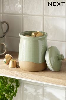 Sage Green Wolton Storage Jar (626115) | 16 €