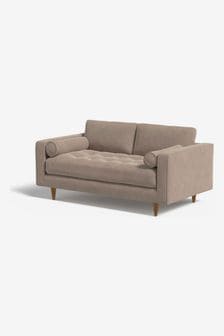 MADE.COM Matt Velvet Taupe Grey Scott 2 Seater Sofa (626269) | €1,225