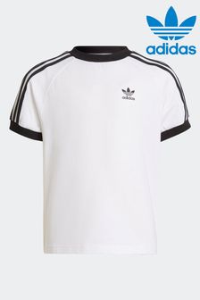 White - Adidas Originals Adicolor 3-stripes T-shirt (626304) | kr330
