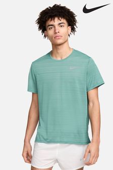 Grün - Nike Dri-FIT Miler Atmungsaktives Lauf-T-Shirt (626743) | 58 €