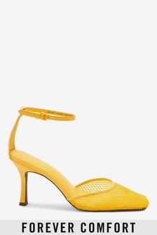 Yellow Mesh Two Part Heel Shoes (626783) | 48 zł