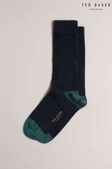 Bleu - Ted Baker Chaussettes Corecol avec talon et bout de couleur contrastante (626837) | 15€