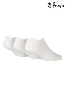 Pringle White Low Cut Trainers Liners Socks (626901) | LEI 84