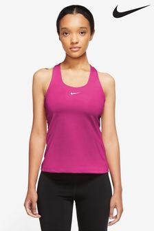 Nike Pink Medium Swoosh Support Padded Vest With Built In Sports Bra (627317) | €31