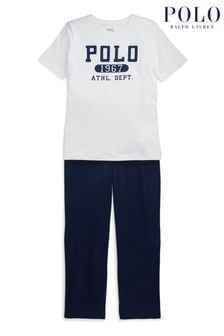 Polo Ralph Lauren Blue Logo Top  And Trousers Set (627817) | €83