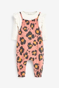 Leopard Print Baby Dungarees & Bodysuit Set (0mths-2yrs) (628409) | BGN 43 - BGN 49