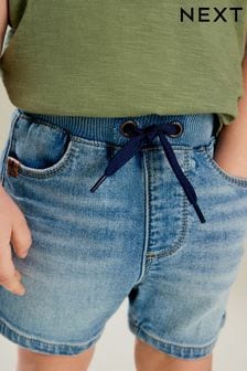 Azul medio - Pantalones cortos sin cierres de denim de punto (3meses -7años) (628549) | 13 € - 16 €