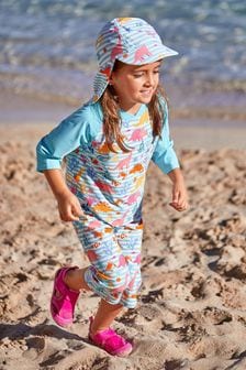 Azul con dinosaurio - Traje de protección solar de 50 2 pieza Upf de Jojo Maman Bébé (628980) | 40 €