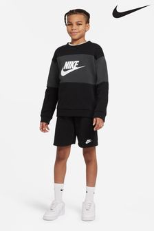 Negru/Alb - Nike Sweatshirt And Shorts Tracksuit (629385) | 298 LEI