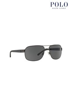 Polo Ralph Lauren® Grey Matte Dark Gunmetal Sunglasses (629547) | SGD 212
