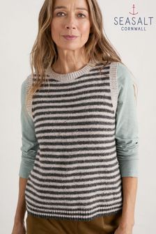 Seasalt Cornwall Natural East View Knitted Vest (629576) | 89 €