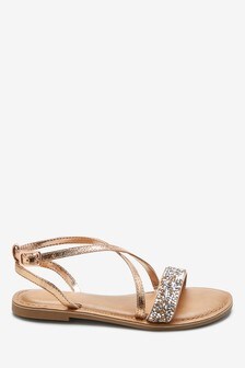 Girls' Clearance Sandals Gold Footwear 
