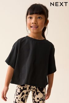 Schwarz - Kastenförmiges T-Shirt (3-16yrs) (630558) | 6 € - 11 €