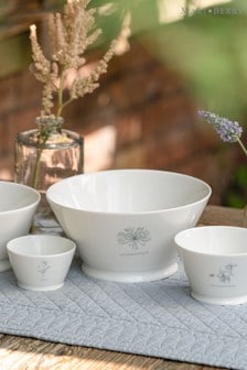 Mary Berry White Garden Agapanthus Large Serving Bowl (630677) | LEI 179