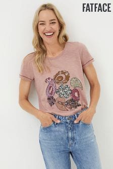FatFace Pink Patchwork Paisley Graphic T-Shirt (631085) | €18.50