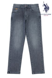 U.S. Polo Assn. Grey Slim Fit Boys 5 Pocket Denim Jeans (631145) | $69 - $82