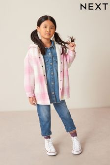 Pink Check Cosy Lined Shacket (12mths-16yrs) (631371) | TRY 719 - TRY 1.006